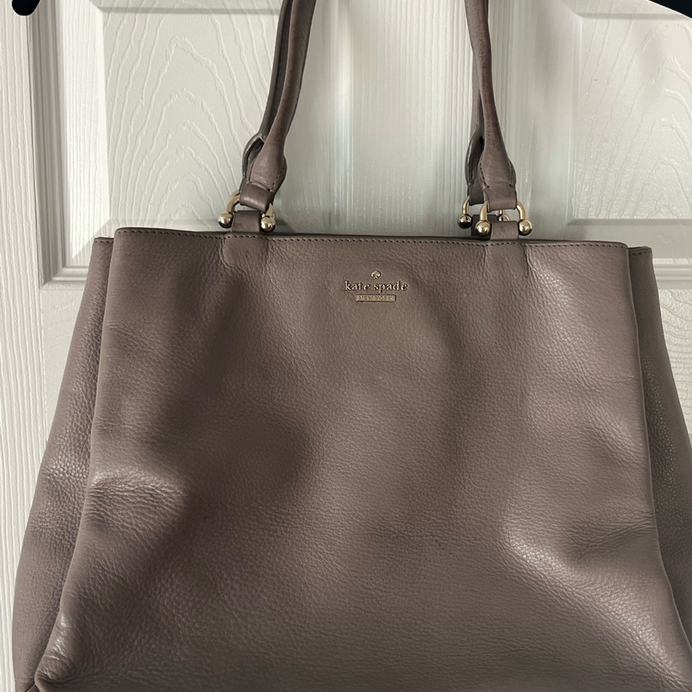 Kate Spade Taupe Leather Tote